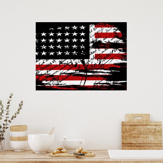 Poster Drapeau vintage (Cuisine)