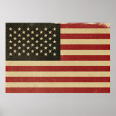 Poster Drapeau vintage (Devant)