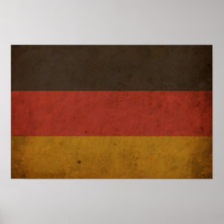 Poster Drapeau vintage Allemagne