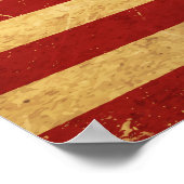 Poster Drapeau Vintage américain Grunge (Coin)