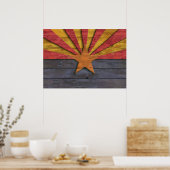 Poster Drapeau vintage de l'Arizona (Cuisine)