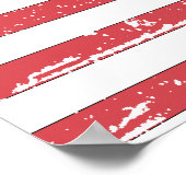 Poster Drapeau vintage du Libéria (Coin)