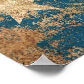 Poster Drapeau Vintage Texas d'âge rugueux (Coin)