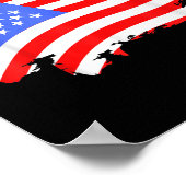 Poster Drapeau Vintage Usa Perdu Pour Patriotique (Coin)