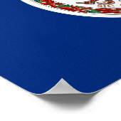 Poster Drapeau Virginia (Coin)