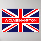 Poster Drapeau Wolverhampton UK (Devant)