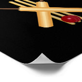 Poster Drapeau Zimbwe Cricket T Ll Guichet (Coin)