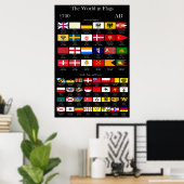 Poster Drapeaux 1700 AD du monde (Bureau à domicile)