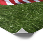 Poster Drapeaux américains sur les tombes des vétérans am (Coin)