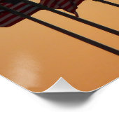 Poster Drapeaux au coucher du soleil American Patriotic U (Coin)