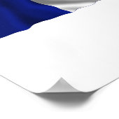 Poster Drapeaux Côte-d'Or, Bourgogne et France (Coin)