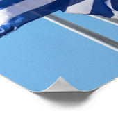 Poster Drapeaux cubains qui flottent (Coin)