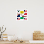 Poster Drapeaux de la Liberté (Cuisine)