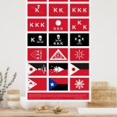 Poster Drapeaux de la révolution philippine - Géant (Cuisine)