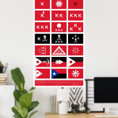 Poster Drapeaux de la révolution philippine - Grande (Bureau à domicile)