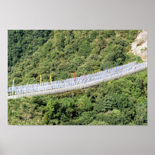 Poster Drapeaux de prière bouddhiste - Bhoutan (Devant)