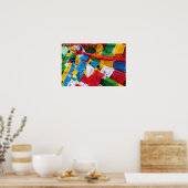 Poster Drapeaux de prière tibétains colorés - Tibet (Cuisine)