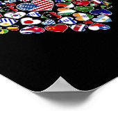 Poster Drapeaux Des Pays Du Monde (Coin)