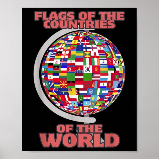 Poster Drapeaux Des Pays Du Monde International (Devant)
