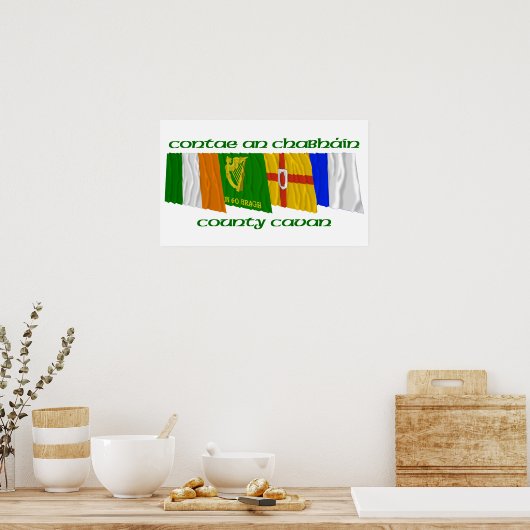 Poster Drapeaux du comté de Cavan (Cuisine)