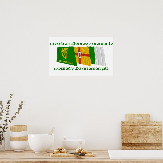Poster Drapeaux du comté de Fermanagh (Cuisine)