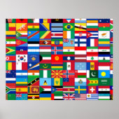 Poster Drapeaux du monde (Devant)