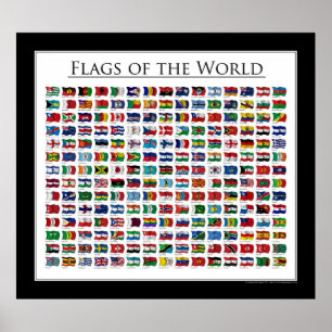 Poster Drapeaux du monde - l'affiche a mis à jour 2011