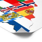 Poster Drapeaux du quartier de New York (Coin)