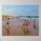 Poster Drapeaux et réflexions Montalivet (Devant)