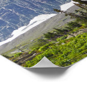 Poster Drapeaux, Logan Pass, Clements Mountain, Montana (Coin)