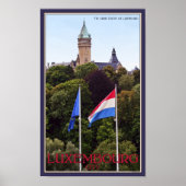 Poster Drapeaux Luxembourg (Devant)