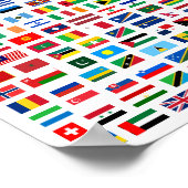 Poster Drapeaux mondiaux (Coin)