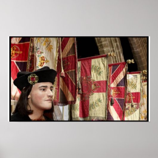 Poster Drapeaux Richard III et Heraldry (Devant)