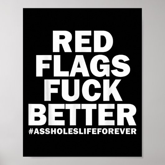 Poster Drapeaux Rouges Pour Une Meilleure Vie Des Trous P (Devant)