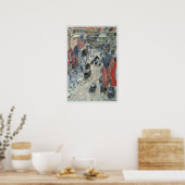 Poster Drapeaux sur la 57e rue par Frederick Childe Hassa (Cuisine)