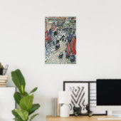 Poster Drapeaux sur la 57e rue par Frederick Childe Hassa (Bureau à domicile)