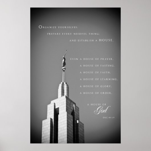 Poster - Draper Utah LDS Temple 2 (Voorkant)
