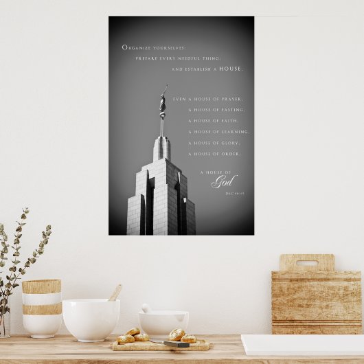 Poster - Draper Utah LDS Temple 2 (Cuisine)