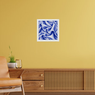 Poster Draperie de cobalt