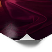 Poster Drapez de velours violet et cramoisi désir (Coin)