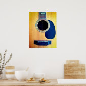 Poster Dreadnought Acoustic 6-String Guitar Artist Design (Cuisine)