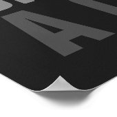 Poster Dream Believe Atteindre Grey Orange Basketball (Coin)