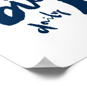 Poster Dream Big Daily - Motivational Brush Stroke Art (Coin)