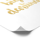 Poster Dream Big Darling Gold Print (Coin)