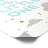Poster Dream Big, Little One Art Print in Aqua (Coin)