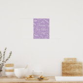 Poster Dream Big Little One en violet (Cuisine)
