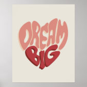Poster Dream Big : Motivationnel dit du succès (Devant)
