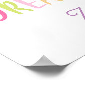 Poster Dream Big Rainbow Hearts Stars Girls (Coin)