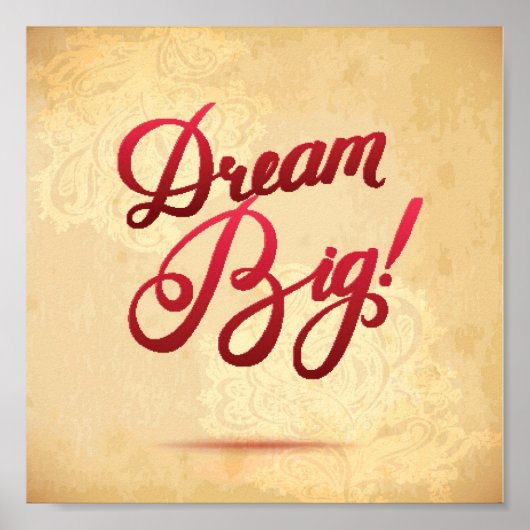 Poster Dream Big Red (Devant)