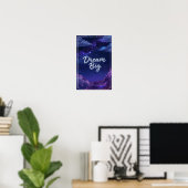 Poster Dream Big Starry Night Quote (Bureau à domicile)